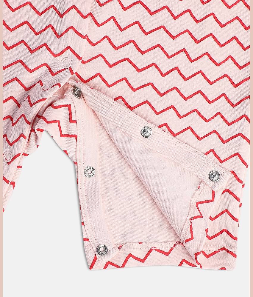 MINI KLUB - Multi Color Cotton Rompers For Baby Girl ( Pack of 1 )