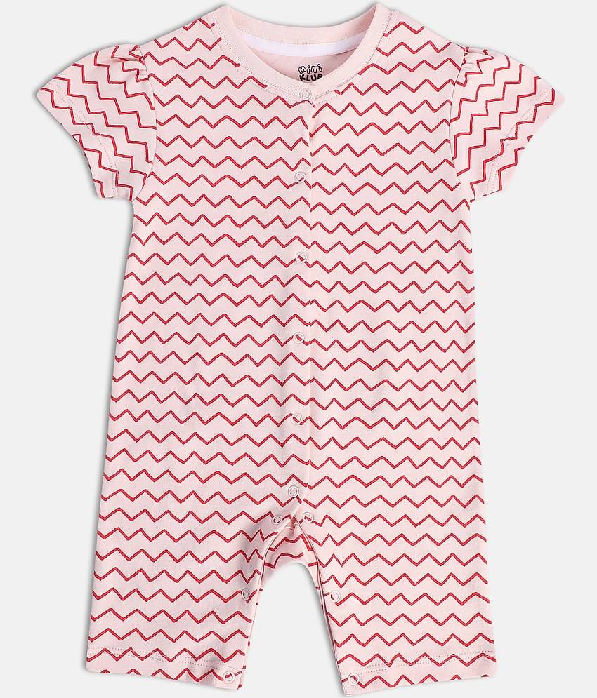 MINI KLUB - Multi Color Cotton Rompers For Baby Girl ( Pack of 1 )