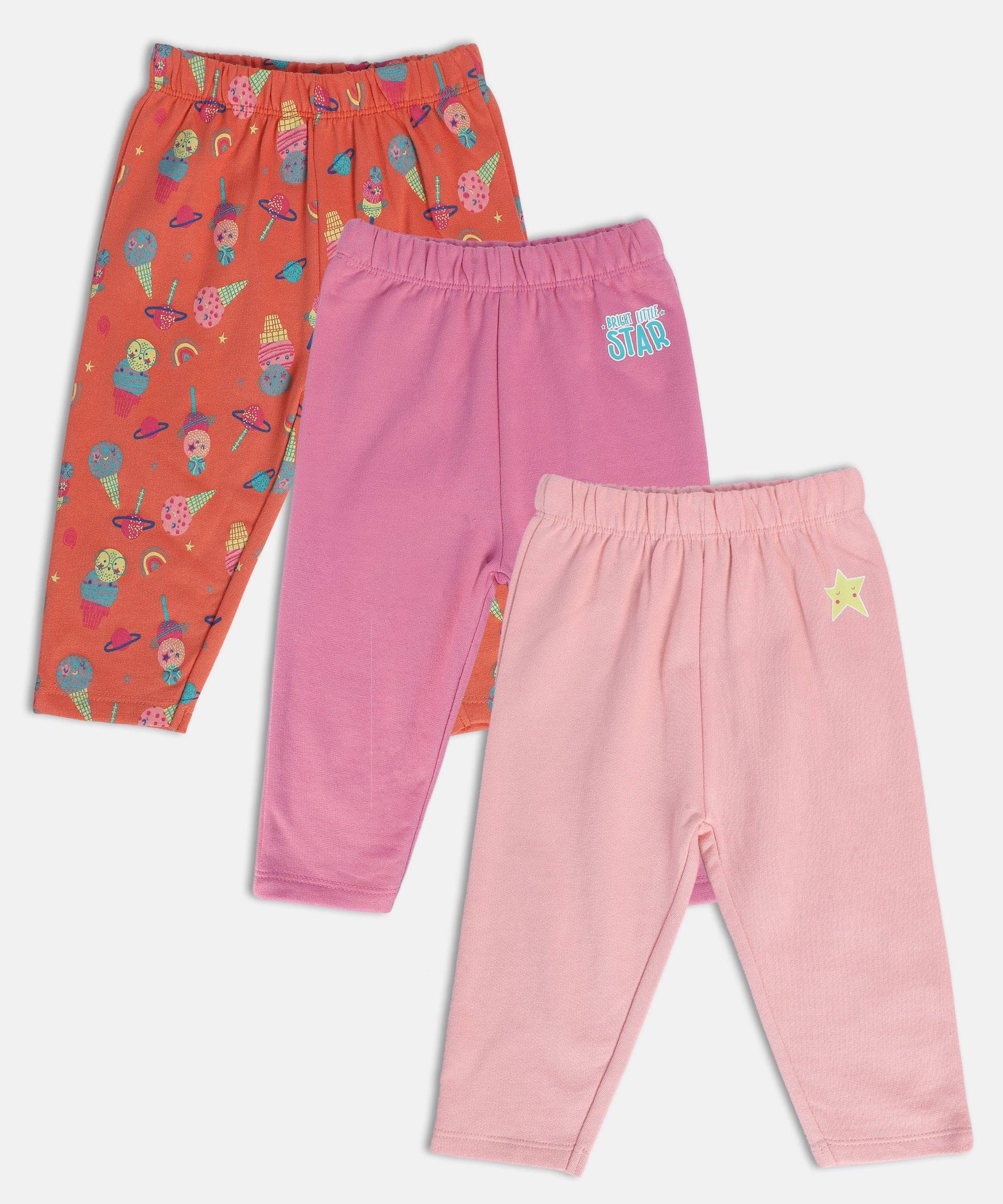     			MINI KLUB Pack of 1 Baby Girls Cotton Legging ( Multi )