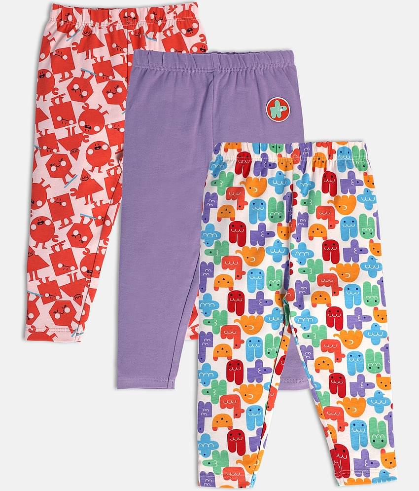 MINI KLUB Pack of 1 Baby Girls Cotton Legging ( Multi )