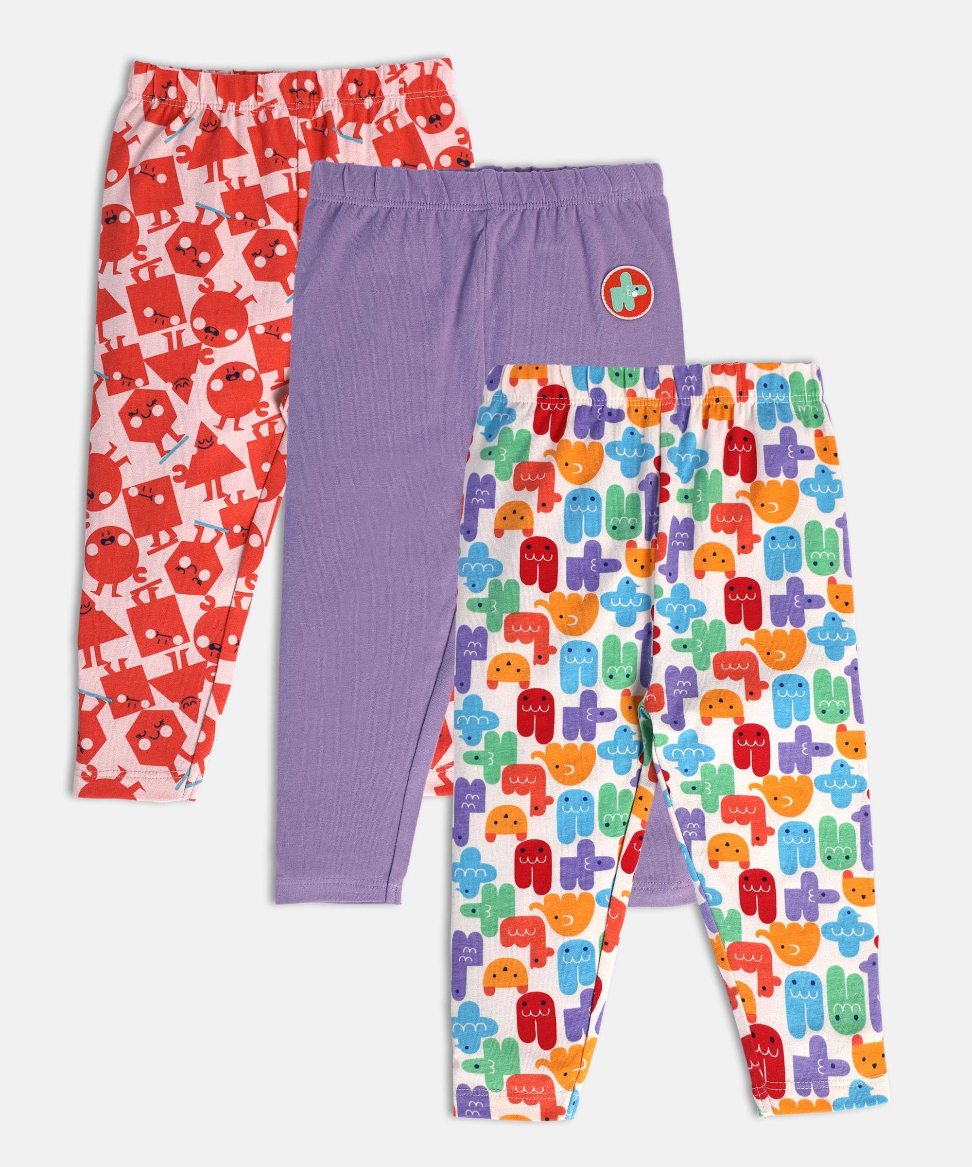     			MINI KLUB Pack of 1 Baby Girls Cotton Legging ( Multi )