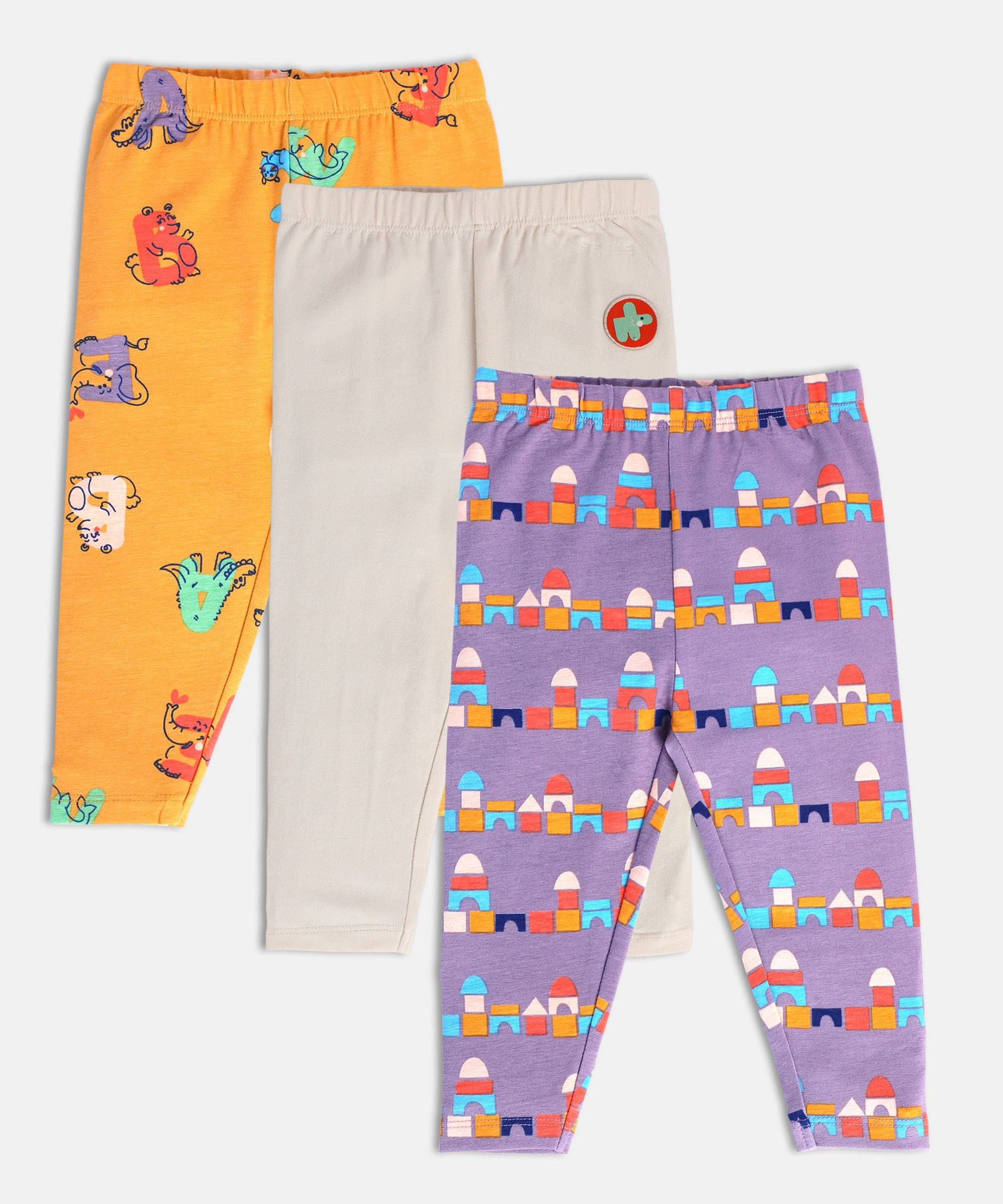     			MINI KLUB Pack of 1 Baby Girls Cotton Legging ( Multicolor )