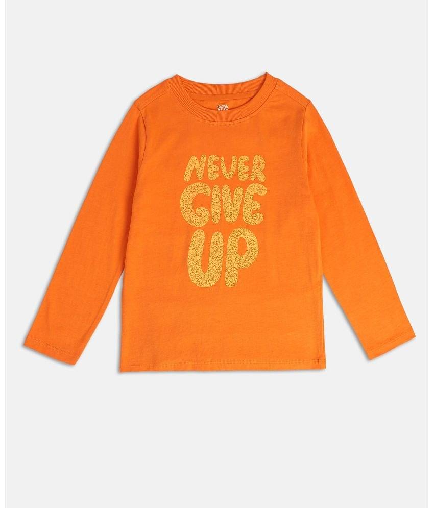 MINI KLUB Pack of 2 Boys Cotton T-Shirt ( Orange )