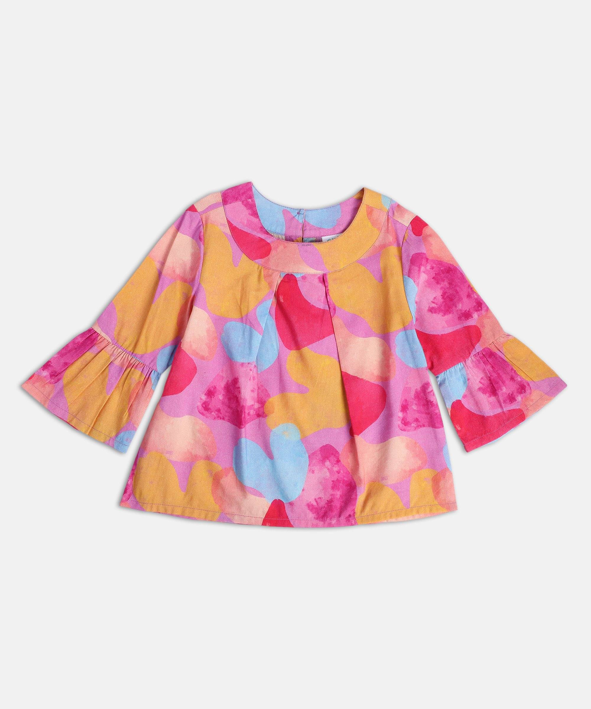     			MINI KLUB Pack of 1 Girls 100% Cotton Top ( Pink )