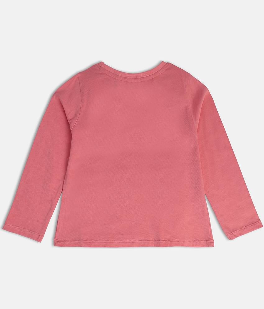 MINI KLUB Pack of 1 Girls 100% Cotton Top ( Pink )