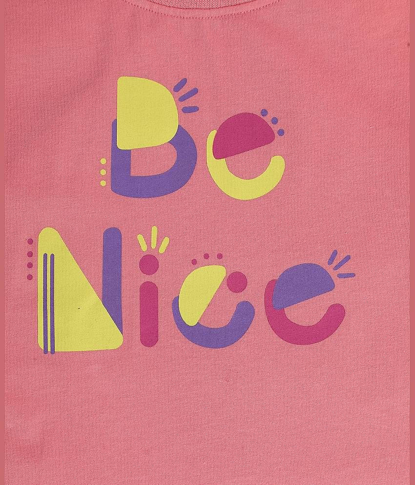 MINI KLUB Pack of 1 Girls 100% Cotton Top ( Pink )