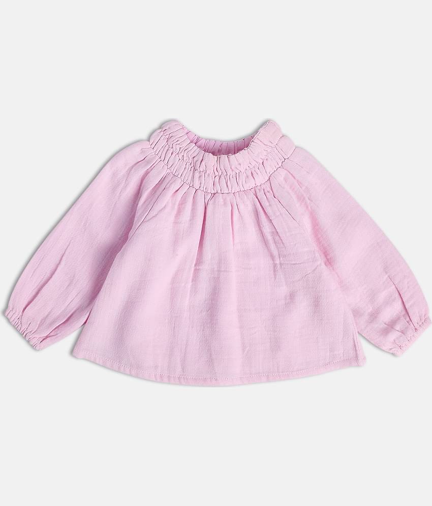 MINI KLUB Pack of 1 Baby Girls Cotton Top ( Pink )