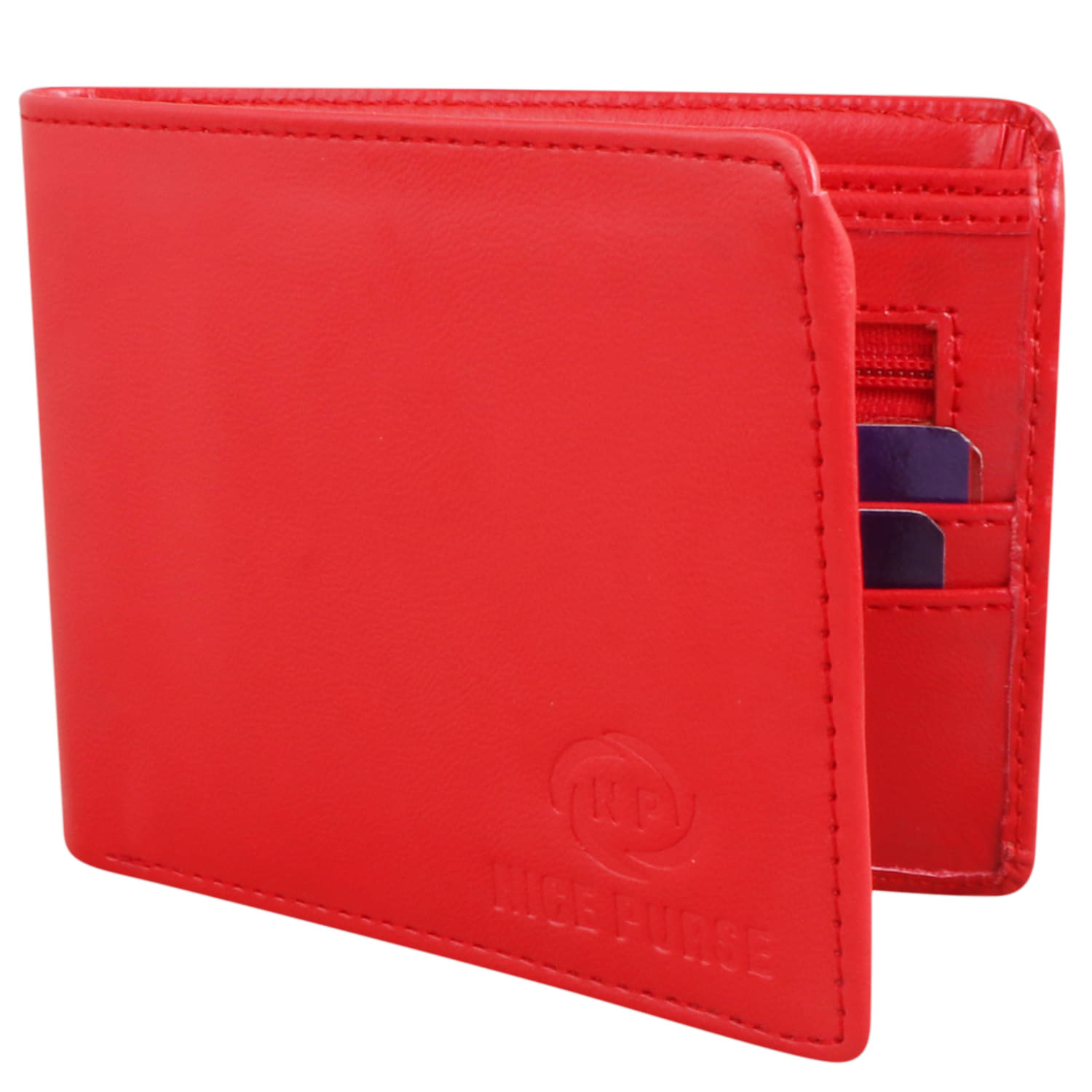     			Nice Purse - Red PU Men's Two Fold Wallet,Regular Wallet,Travel Wallet ( Pack of 1 )