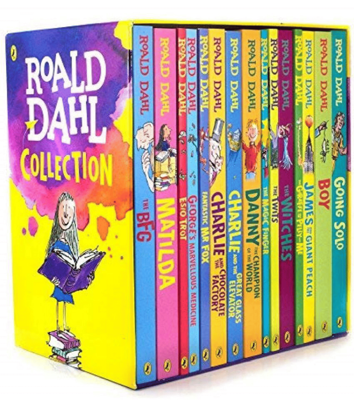 Roald Dahl Collection 15 Fantastic Stories Box Set Including Boy, The BFG, Matilda and Charlie and the Chocolate Factory Paperback Roald Dahl Collection 15 Fantastic Stories Box Set Including Boy, The BFG, Matilda and Charlie and the Chocolate Factory Paperback