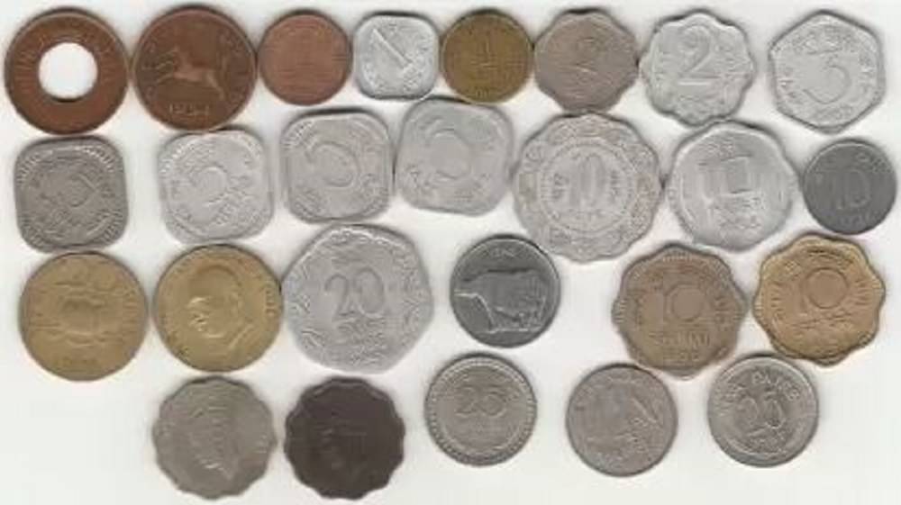     			Sansuka 26 Different India Demonetized old coins Modern Coin Collection  (26 Coins)