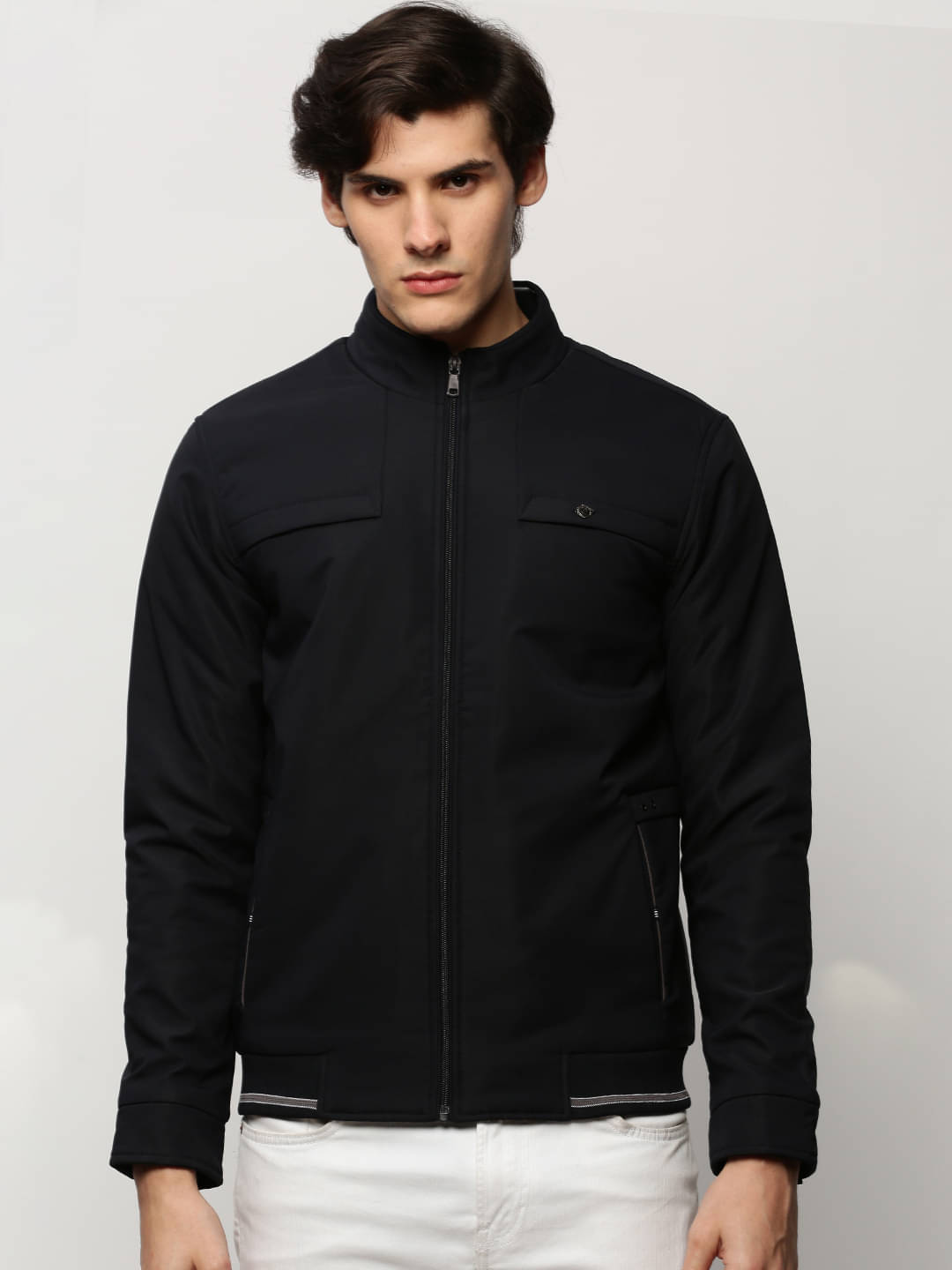     			Showoff Nylon Men's Windcheater Jacket - Navy Blue ( Pack of 1 )