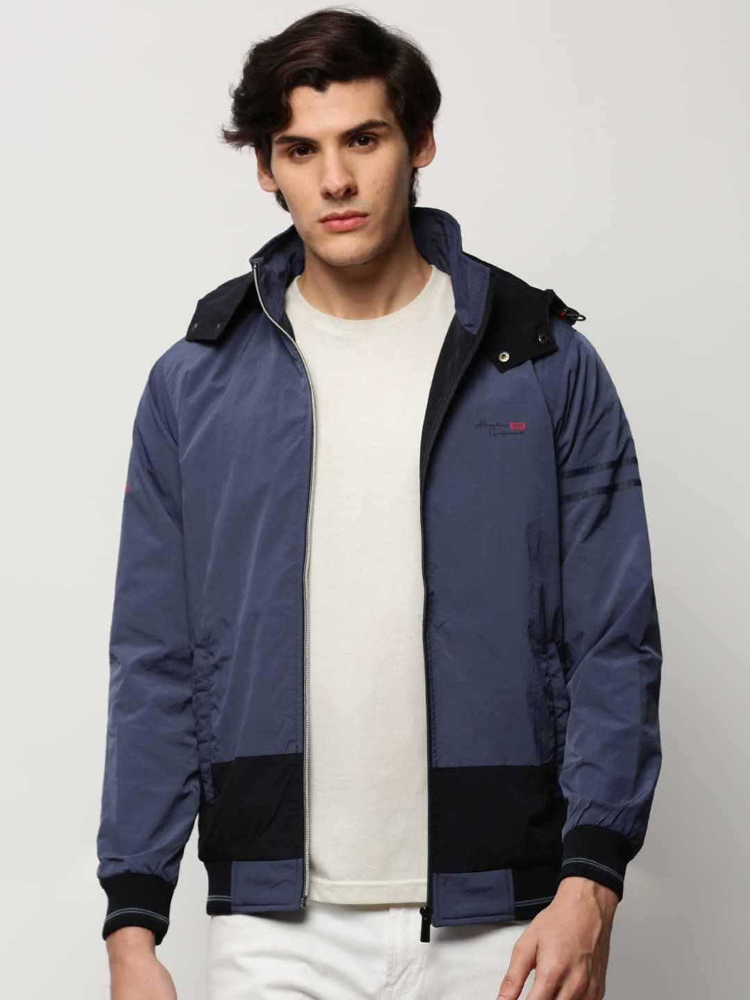     			Showoff Nylon Men's Windcheater Jacket - Blue ( Pack of 1 )