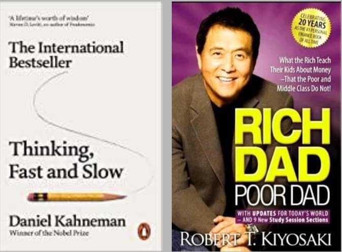     			Thinking, Fast and Slow + Rich Dad Poor Dad