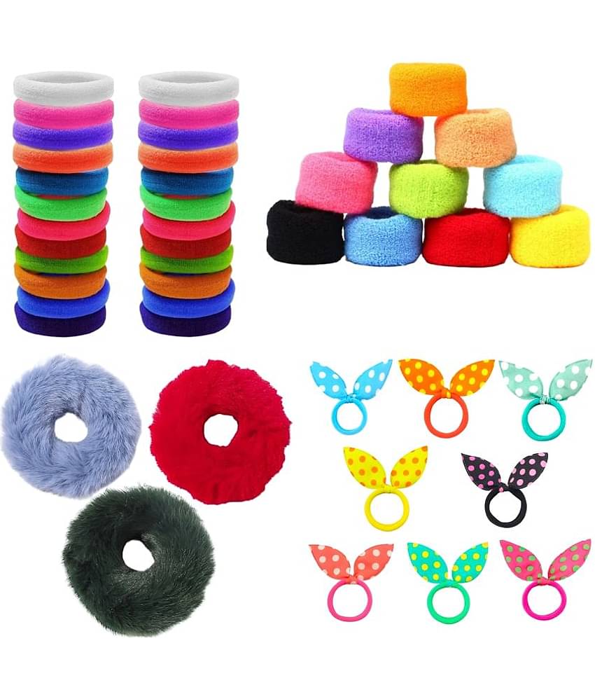 BELLO TOKO - Multi Girls Rubber Band ( Pack of 4 ) BELLO TOKO - Multi Girls Rubber Band ( Pack of 4 )