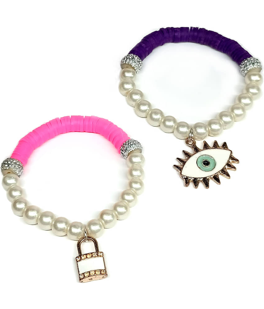 DAIVYA WELLNESS - Multicolor Bracelet ( Pack of 2 ) - Bangles & Bracelets | Buy online on ZillyBuy