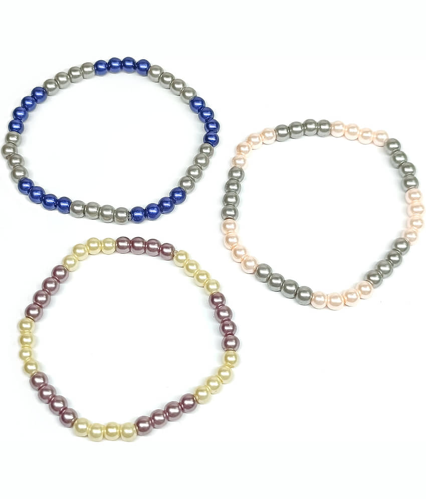 DAIVYA WELLNESS - Multicolor Bracelet ( Pack of 3 ) - Bangles & Bracelets | Buy online on ZillyBuy