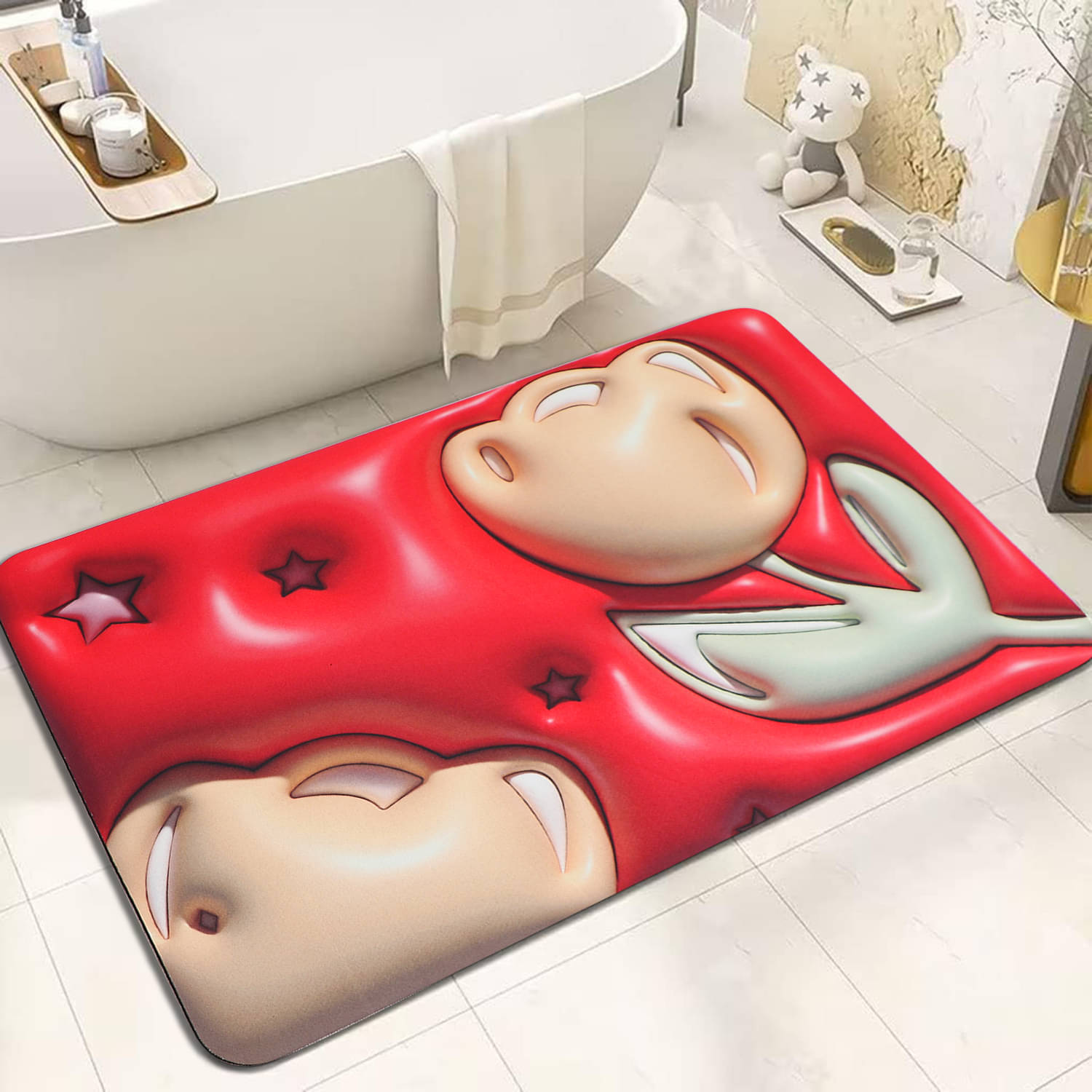     			- Anti-skid Rubber Door Mat ( 60 X 40 cm ) Single - Red