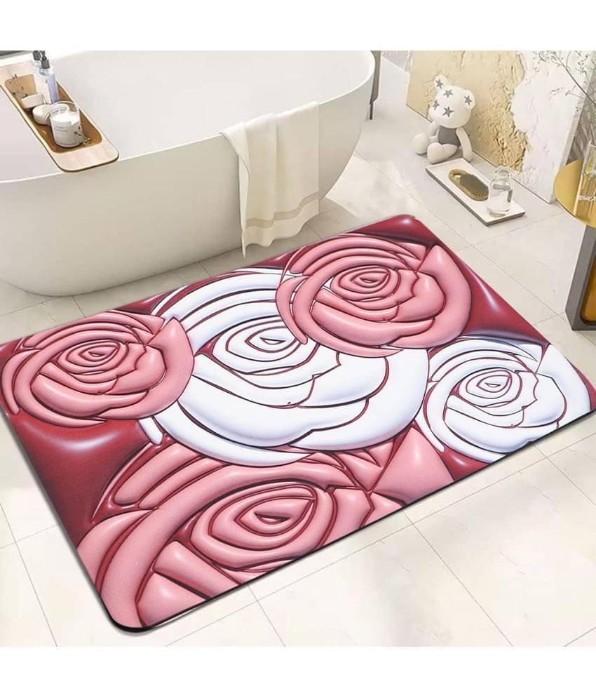 - Anti-skid Rubber Door Mat ( 60 X 40 cm ) Single - Maroon - Anti-skid Rubber Door Mat ( 60 X 40 cm ) Single - Maroon