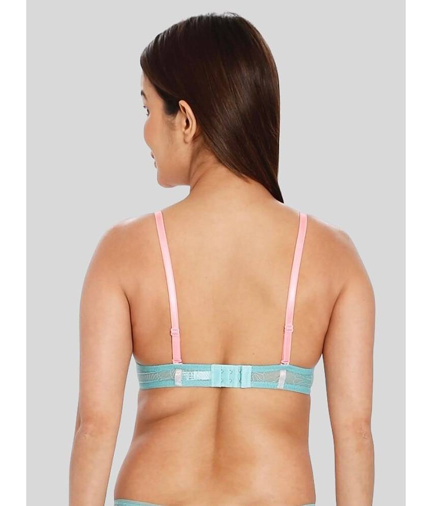 ILRASO Elastane Lightly Padded Women's Push Up Bra ( Light Grey )