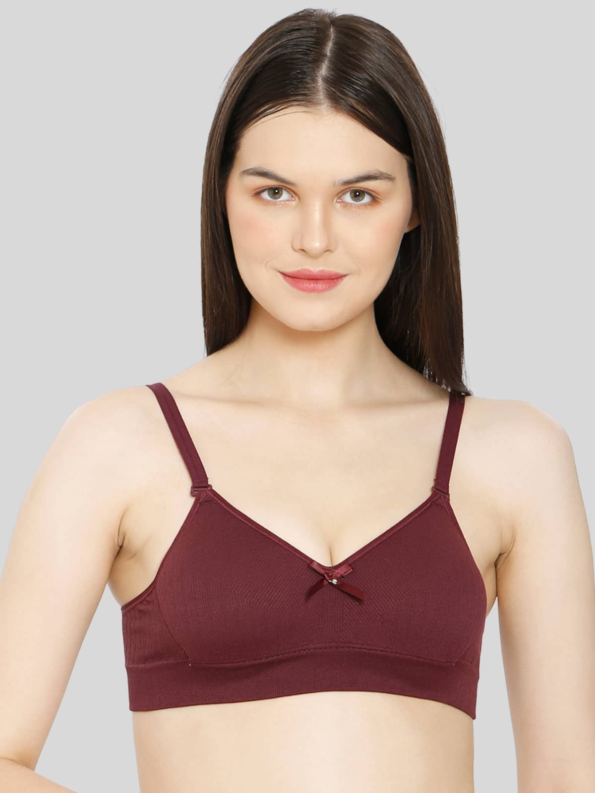 ILRASO Cotton Non Padded Women's T-Shirt Bra ( Black )