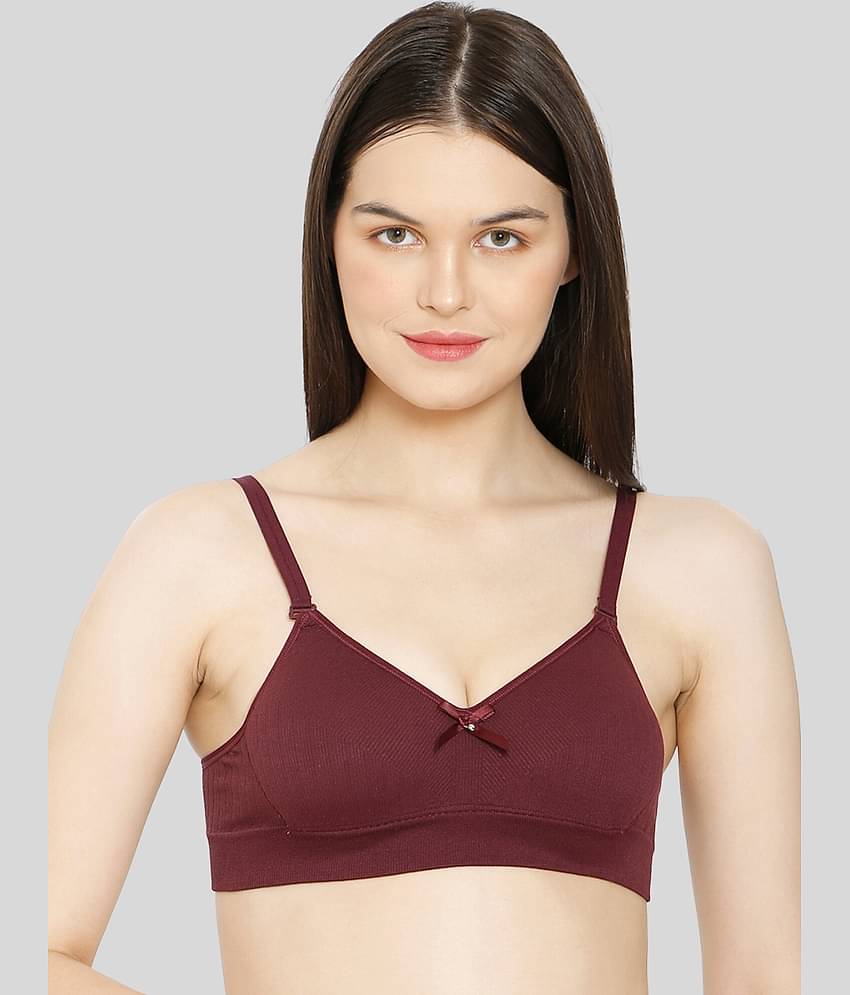 ILRASO Cotton Non Padded Women's T-Shirt Bra ( Black )
