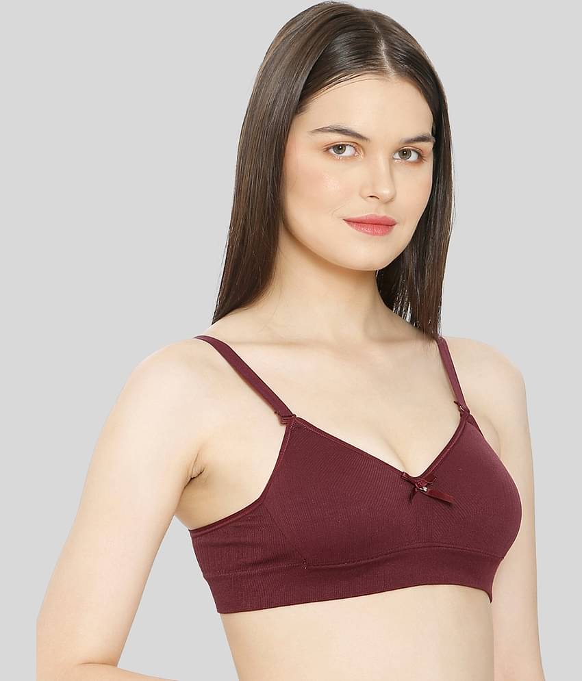 ILRASO Cotton Non Padded Women's T-Shirt Bra ( Black )