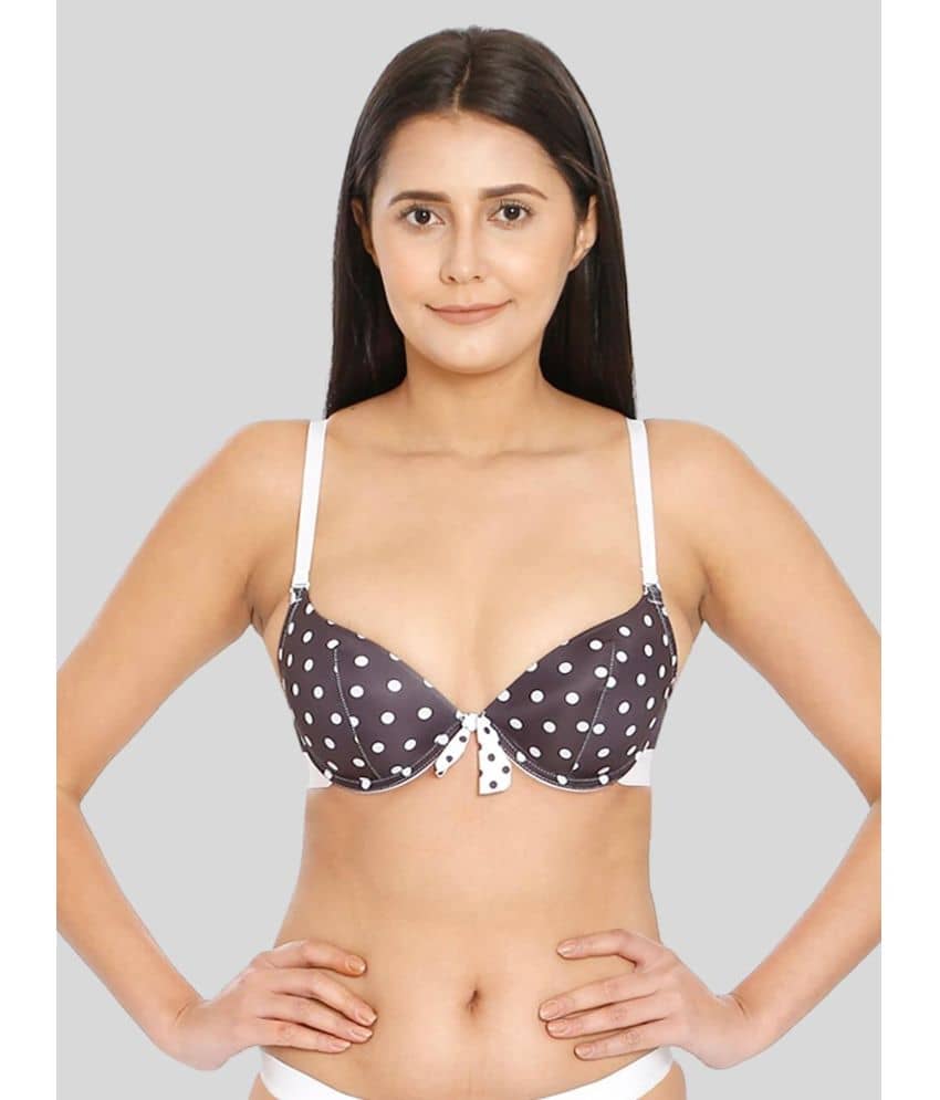 ILRASO Nylon Lightly Padded Women's Push Up Bra ( White )