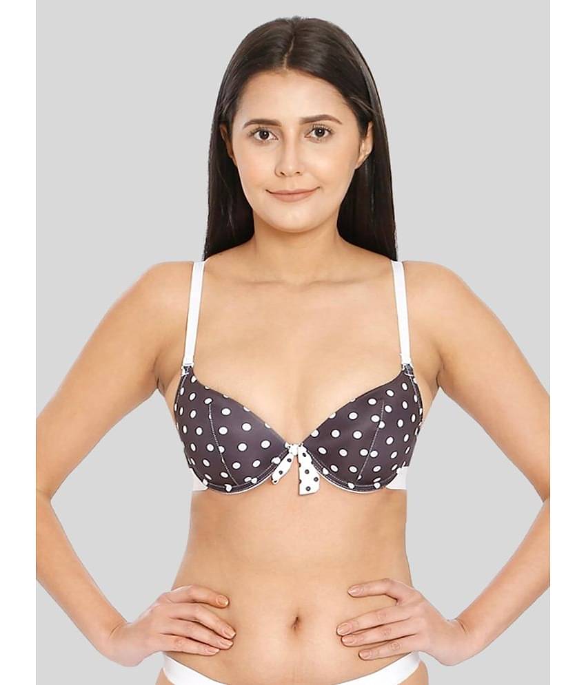 ILRASO Nylon Lightly Padded Women's Push Up Bra ( White )