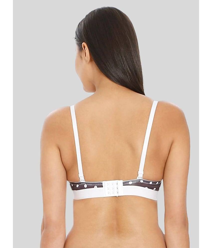 ILRASO Nylon Lightly Padded Women's Push Up Bra ( White )