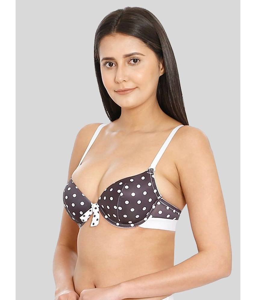 ILRASO Nylon Lightly Padded Women's Push Up Bra ( White )
