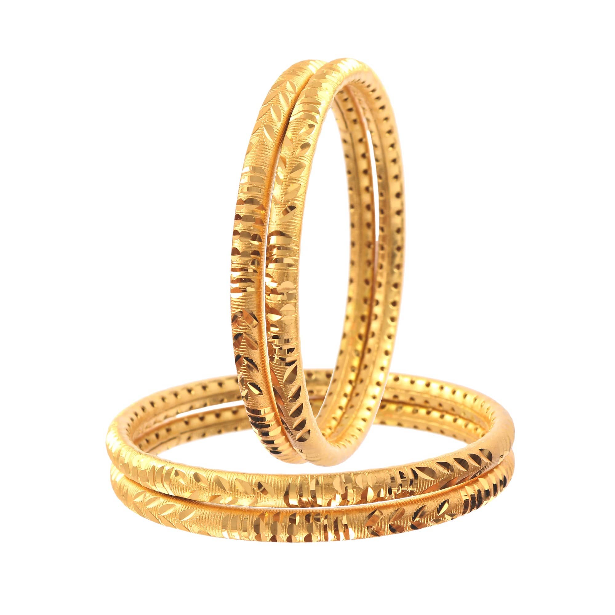 Jewar Mandi - Gold Bangle Set ( Pack of 1 ) - Bangles & Bracelets | Buy online on ZillyBuy