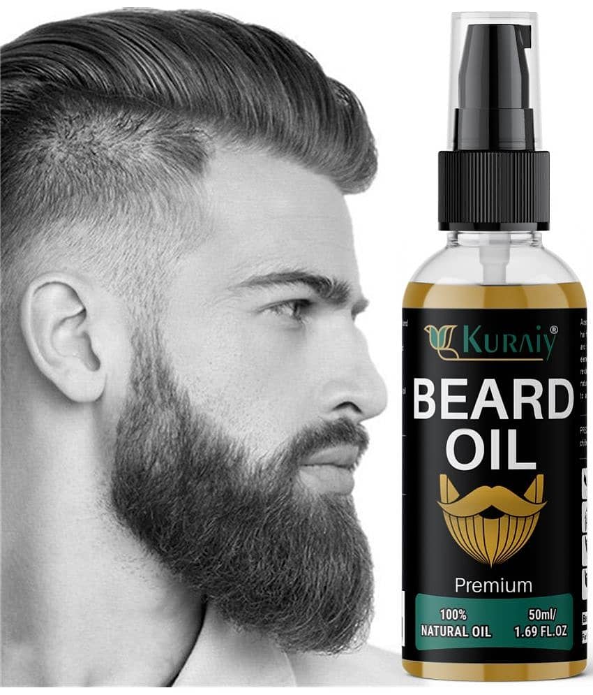 KURAIY Beard Growth Essential Oil For Men Beard Care Hair Growth Nourishing Beard Care - Beard Care and Tools | Buy online on ZillyBuy