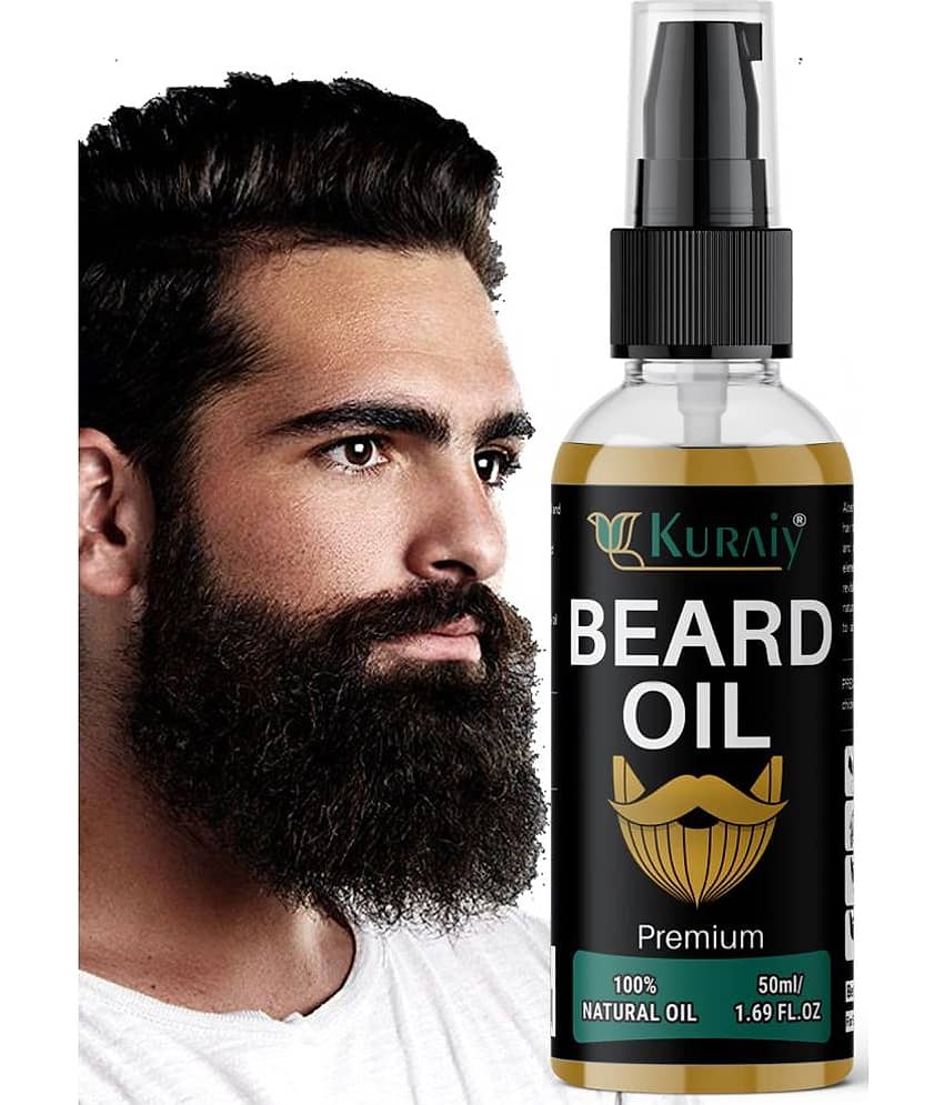 KURAIY Beard Growth Oil for Men For Better Beard Growth With Thicker Beard (50 ml) - Beard Care and Tools | Buy online on ZillyBuy