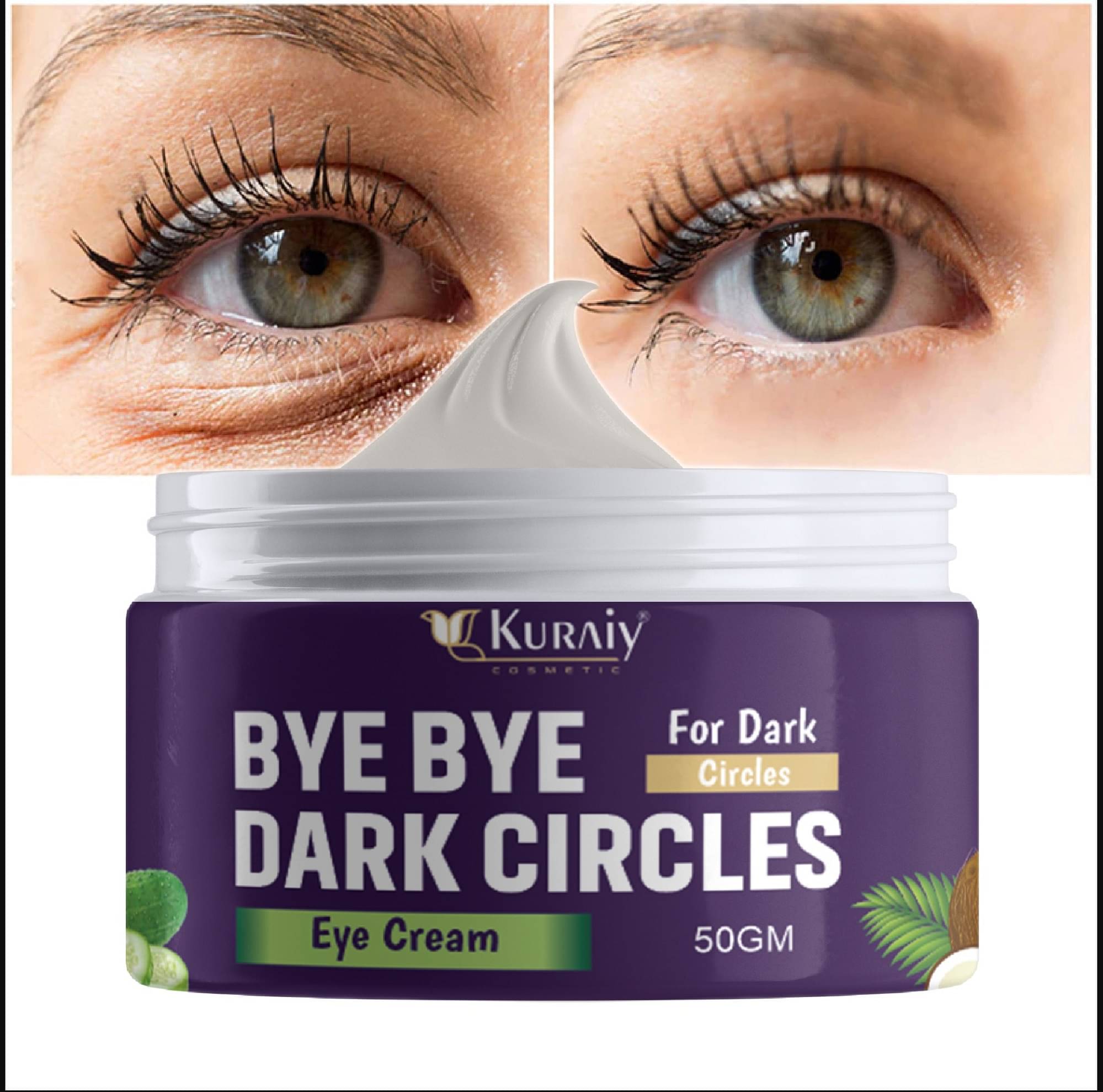 KURAIY Pure Under Eye Gel Cream - Anti-Aging Deep Under Eye Skincare (50 g) KURAIY Pure Under Eye Gel Cream - Anti-Aging Deep Under Eye Skincare (50 g)