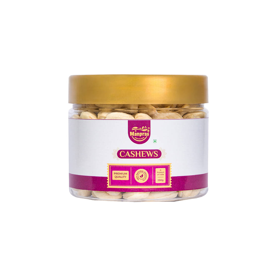 MANRPAS Premium Cashews 250Gm (Pack of 1) MANRPAS Premium Cashews 250Gm (Pack of 1)