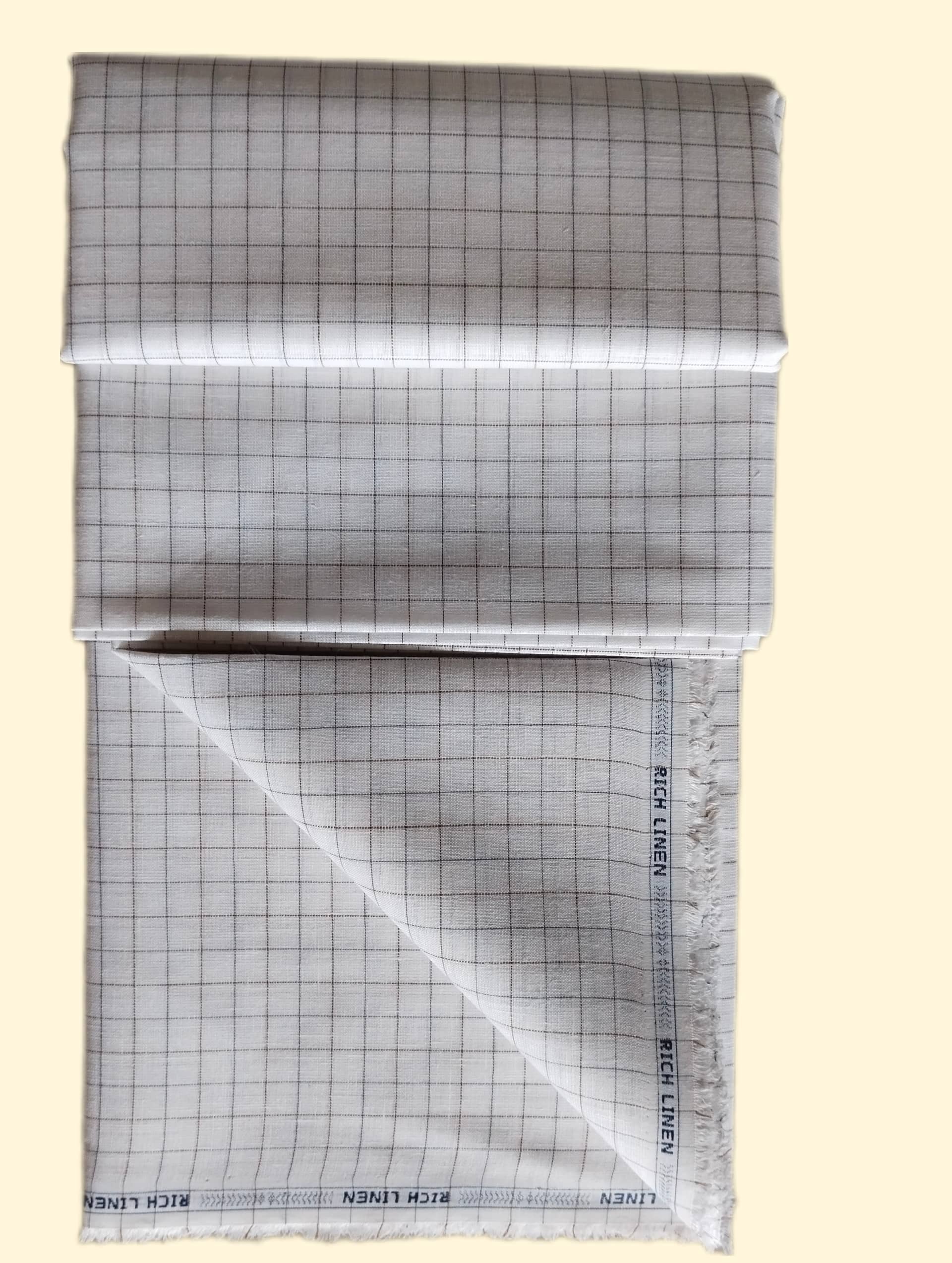 Makhanchor - White Linen Men's Unstitched Shirt Piece ( Pack of 1 ) - Unstitched Fabrics | Buy online on ZillyBuy