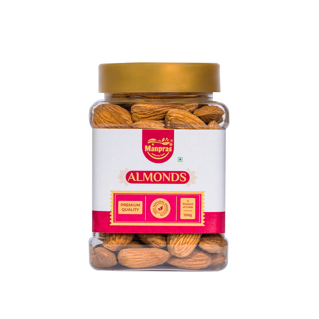     			Manpras Premium Almond 100Gm. (Pack of 1)