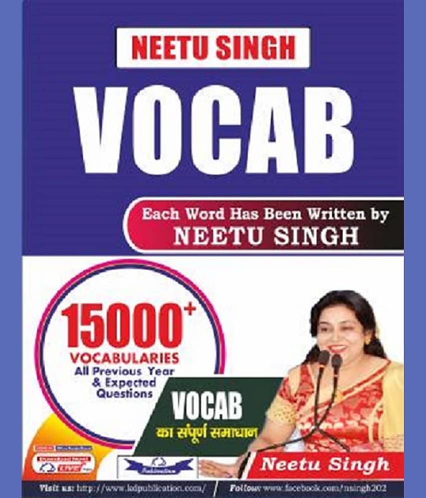 Neetu Singh Vocab (15000+ Vocabularies) Best Vocabulary Book (Paperback, Neetu Singh) - Stationery | Buy online on ZillyBuy
