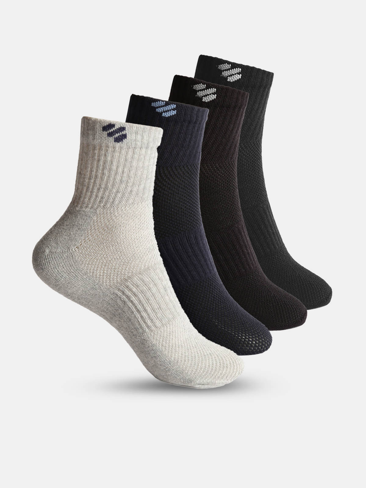     			ONN - Cotton Men's Solid Multicolor Ankle Length Socks ( Pack of 4 )