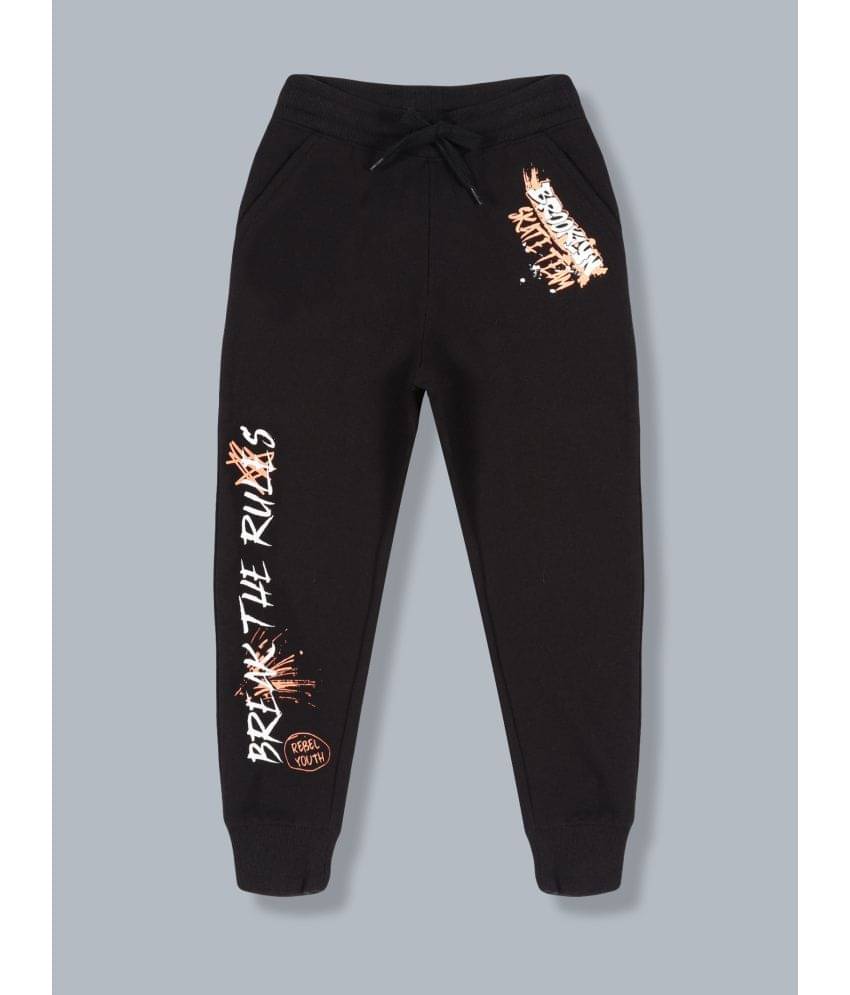     			PLUM TREE Pack of 1 Boys Cotton Blend Trackpant ( Black )