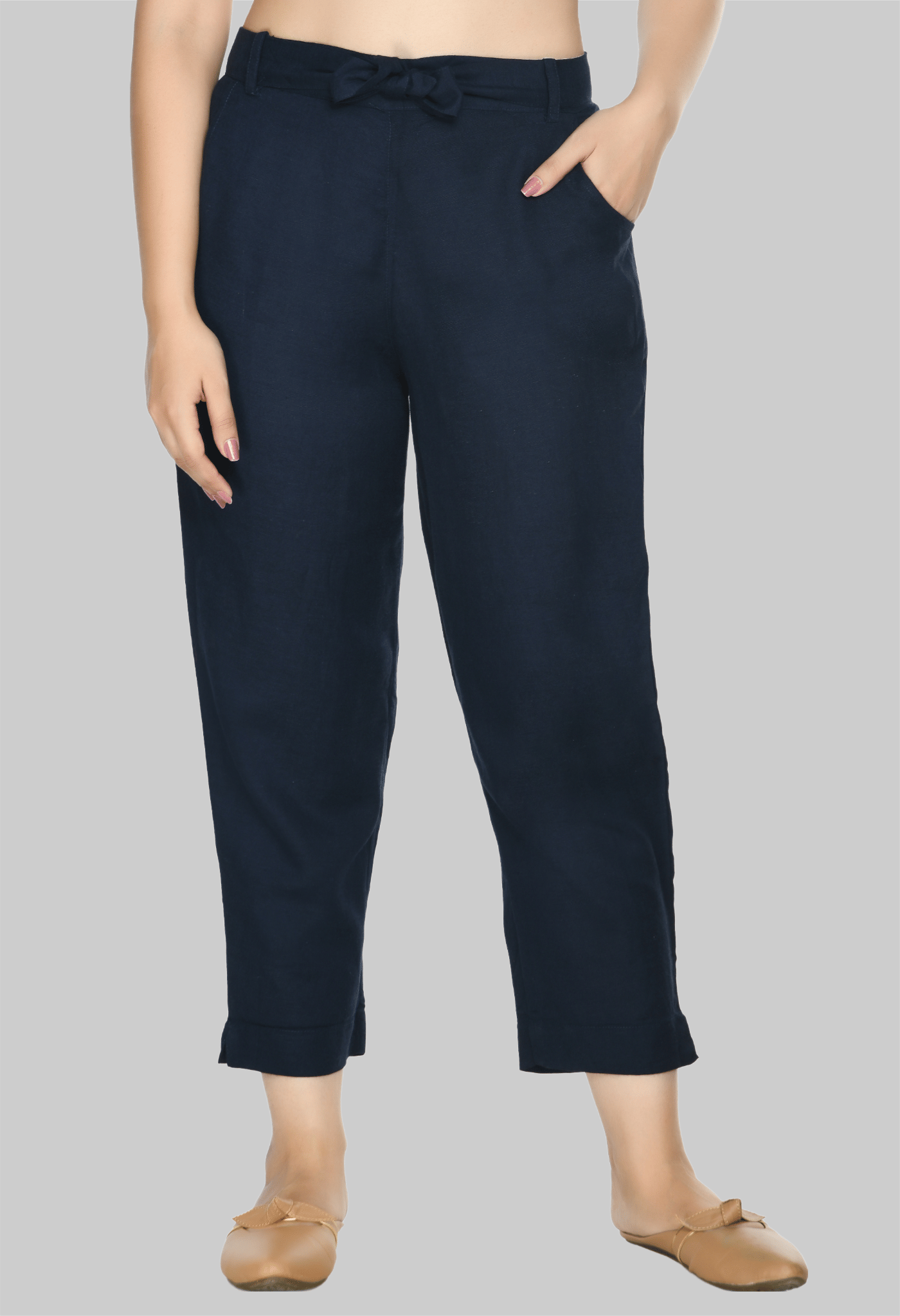 PREEGO - Mustard Rayon Regular Women's Casual Pants ( Pack of 1 ) - Trousers | Buy online on ZillyBuy