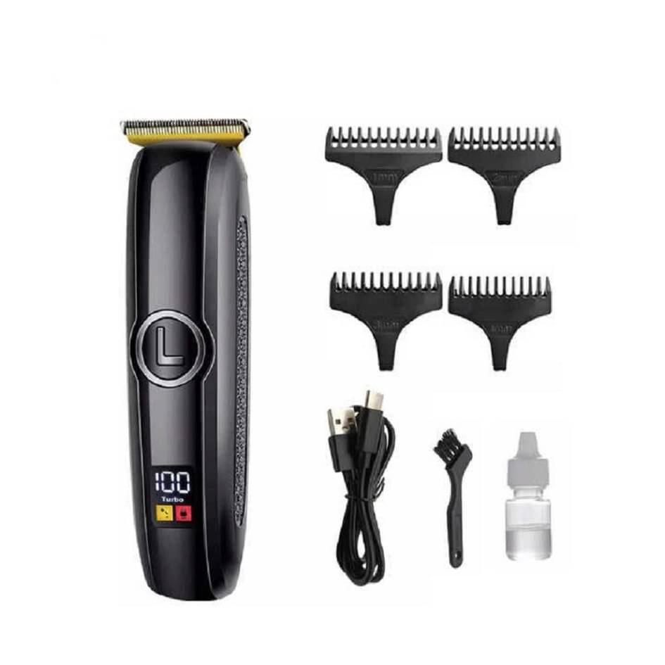     			PSK - Digital Display Black Cordless Beard Trimmer With 60 minutes Runtime