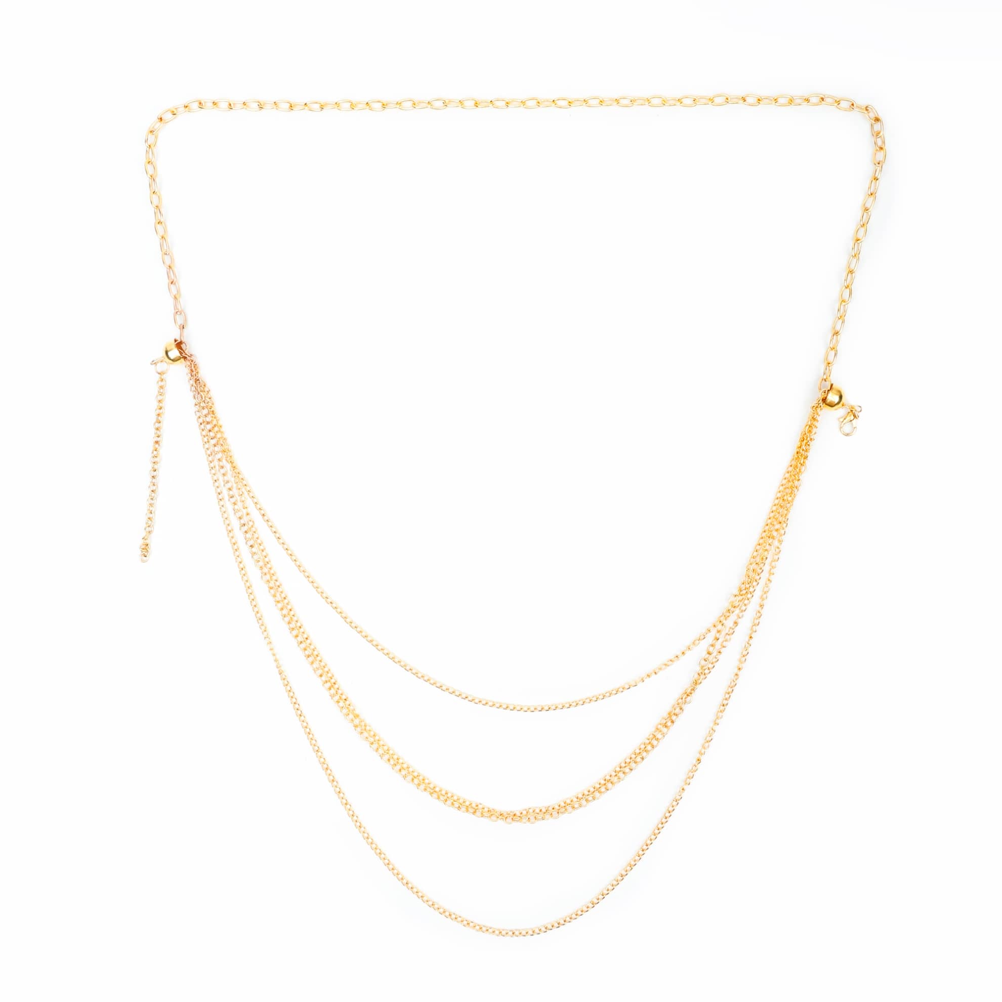 PUJVI Gold Plated Necklace ( Set of 1 )