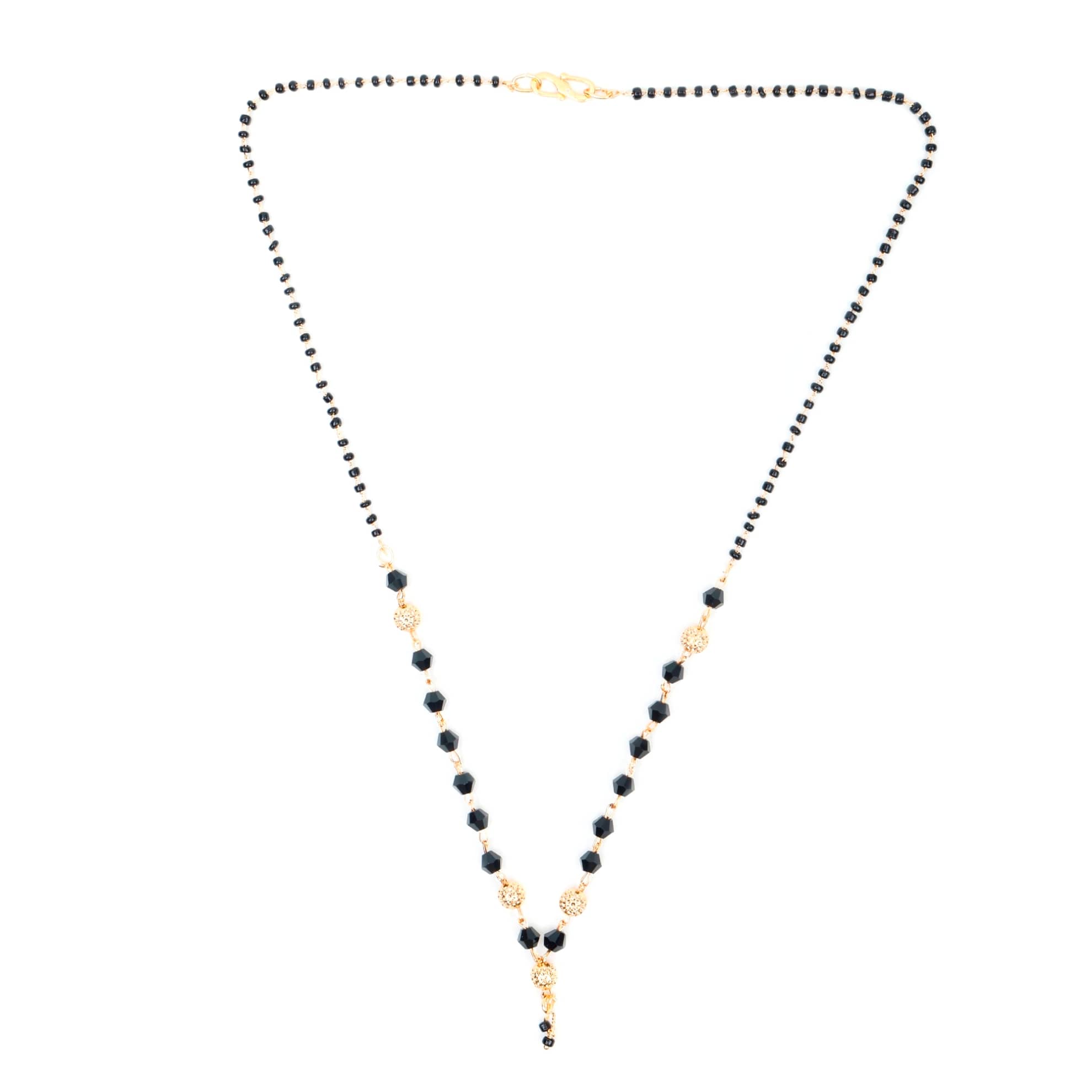 PUJVI - Golden Mangalsutra ( Pack of 1 )