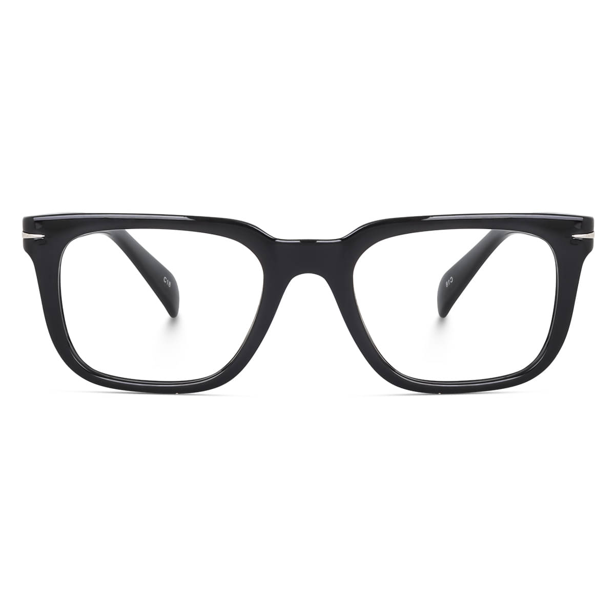     			Peter Jones - Black Full Rim Square Computer Glasses ( Pack of 1 )