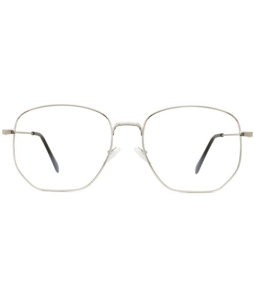     			Peter Jones - Silver Full Rim Square Computer Glasses ( Pack of 1 )