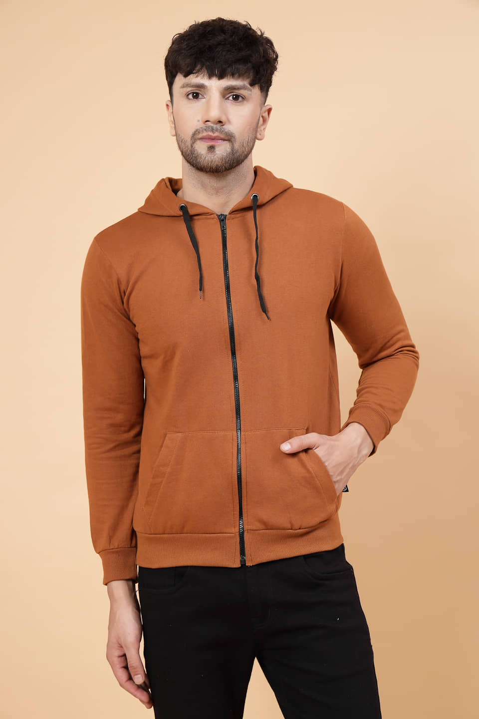 Rigo Fleece Men's Casual Jacket - Brown ( Pack of 1 ) - Jackets & Coats | Buy online on ZillyBuy