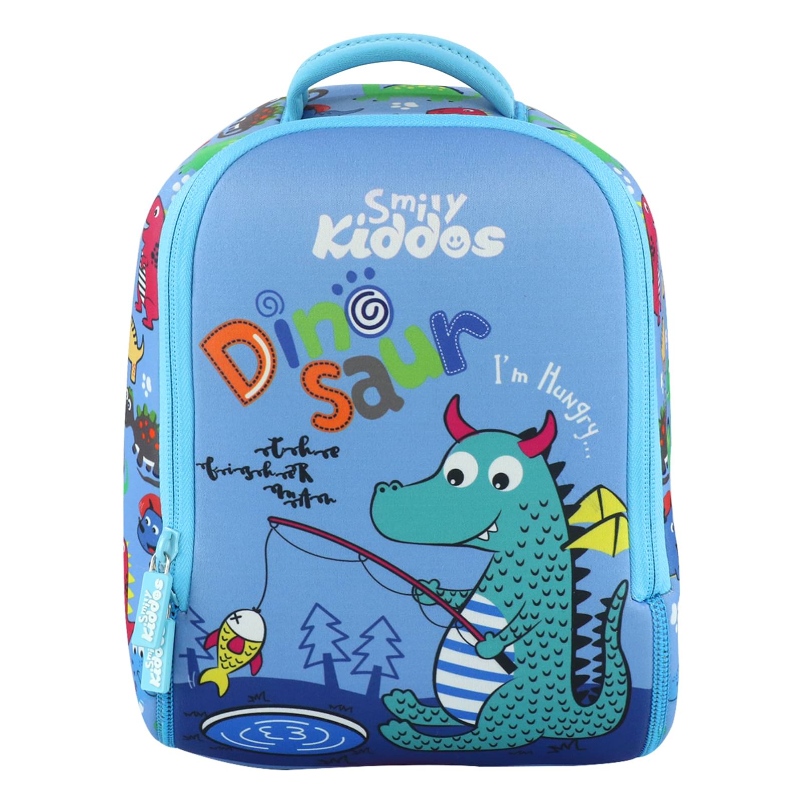     			SmilyKiddos 8 Ltrs Blue Polyester College Bag