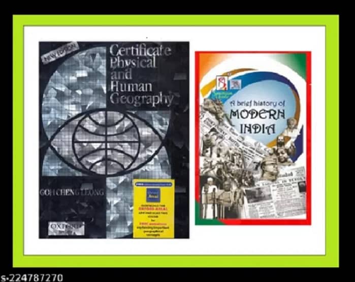 certificate physical and human geography & Spectrum A brief history of modern India by Rajiv Ahir - Stationery | Buy online on ZillyBuy