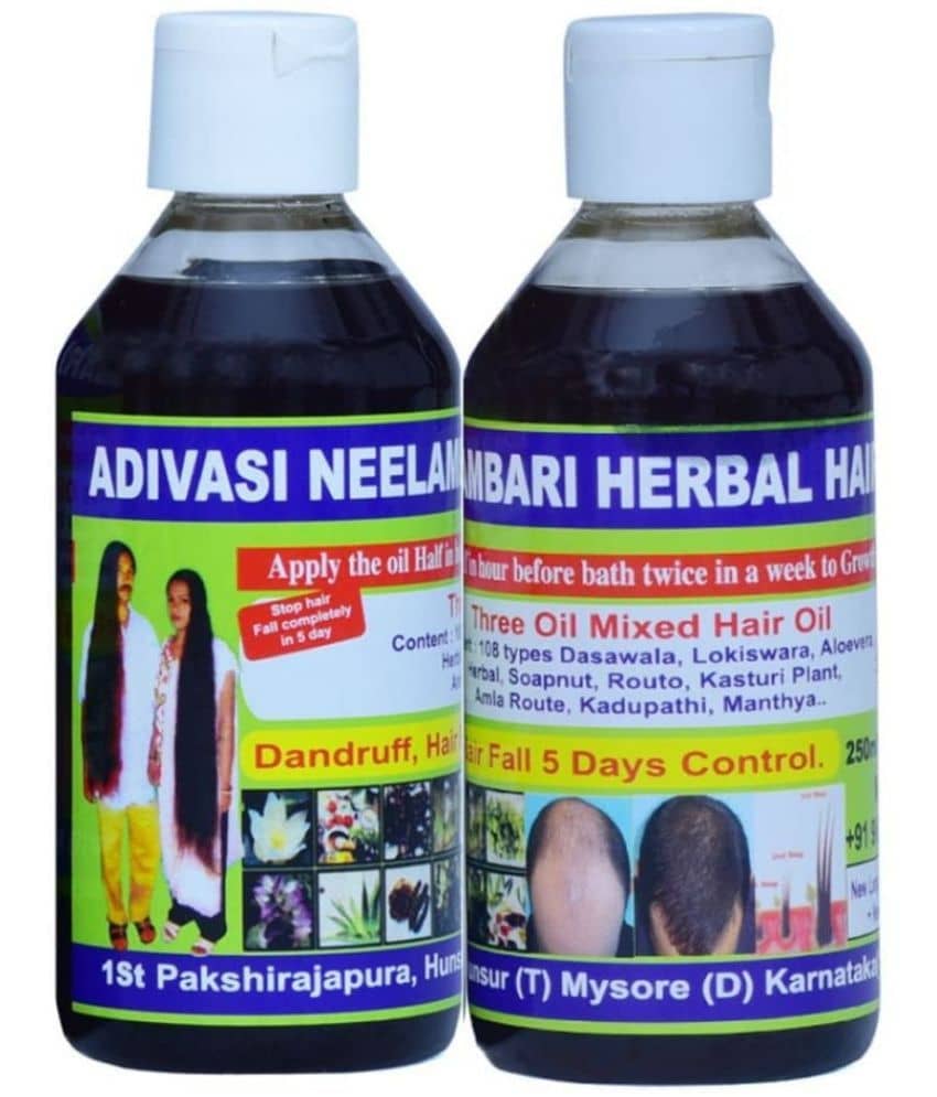 ADIVASI NEELAMBARI - Hair Growth Bhringraj Oil 200 ml ( Pack of 2 )